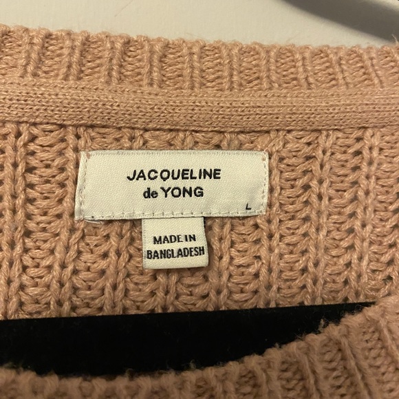 JACQUELINE de YONG Pale Pink Knit Sweater - Picture 3 of 5